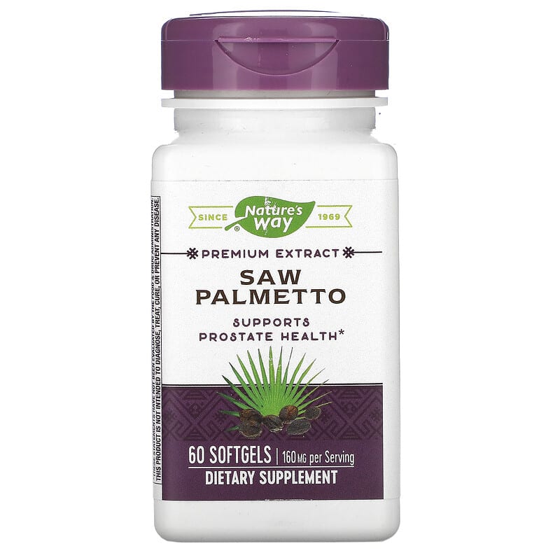 Viên uống bổ sung Nature's Way Saw Palmetto 160 mg 60 viên nang mềm 10 nature s way saw palmetto 160 mg 60 softgels 2083 033674628003