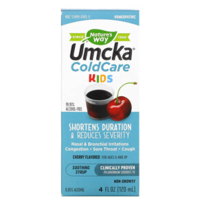 Thực phẩm bổ sung Nature's Way Umcka ColdCare Kids For Ages 6 & Up Cherry 4 fl oz (120 ml) 033674601655