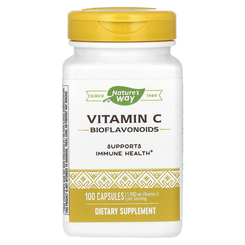 Vitamin C Nature's Way 1000 mg 100 viên 500 mg mỗi viên 10 nature s way vitamin c 1 000 mg 100 capsules 500 mg per capsule 139756 033674403303