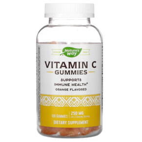 Thực phẩm bổ sung Nature's Way Vitamin C Gummies Orange 250 mg 120 Gummies 033674136072