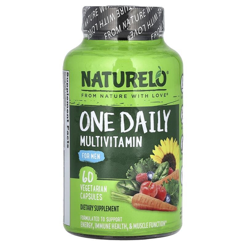 NATURELO, One Daily Multivitamin for Men, 60 viên chay 628110628022