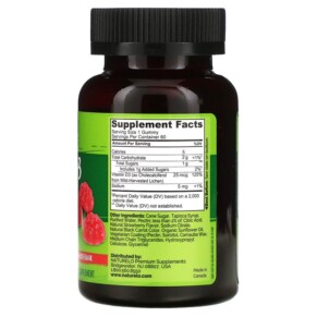 Thành phần vi chất của NATURELO Vegan D3 for Kids Strawberry 1.000 IU (25 mcg) 60 Vegan Friendly Gummies 628110628770