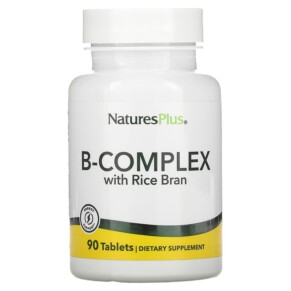 Thực phẩm bổ sung NaturesPlus B-Complex with Rice Bran 90 Tablets 097467014800