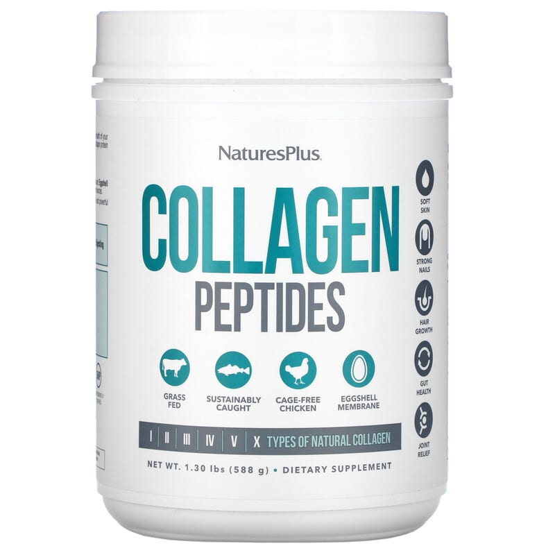 NaturesPlus Peptide Collagen 1.30 lbs (588 g) 10 naturesplus collagen peptides 1 30 lbs 588 g 103456 097467459625