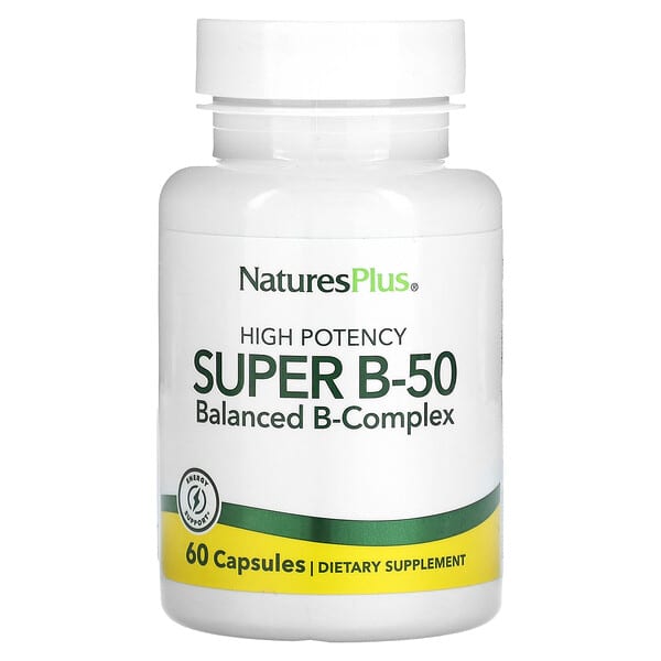 NaturesPlus High Potency Super B-50 60 viên 097467013100