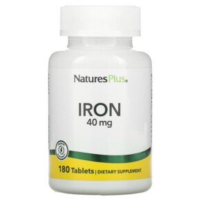 Thực phẩm bổ sung NaturesPlus Iron 20 mg 180 Tablets 097467034204