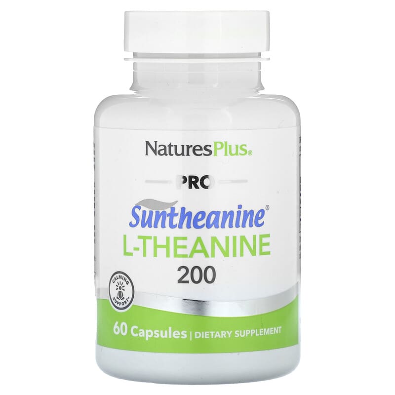 NaturesPlus, Pro, Suntheanine L-Theanine 200, 100 mg, 60 viên 097467051683