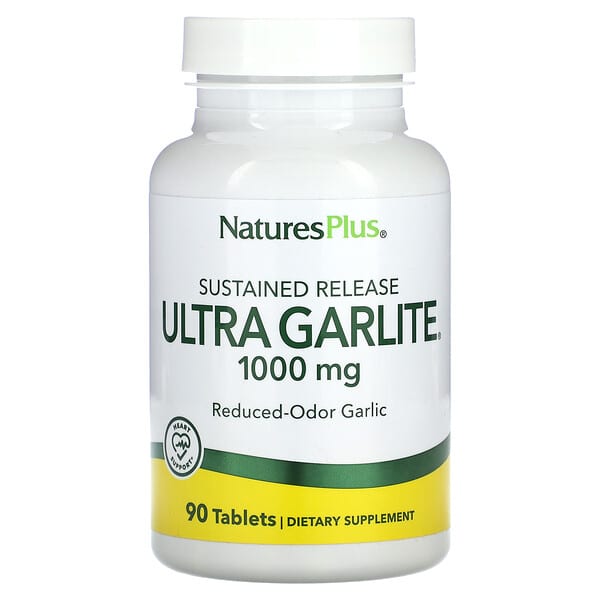 NaturesPlus Sustained Release Ultra Garlite 1.000 mg 90 viên 10 naturesplus sustained release ultra garlite 1 000 mg 90 tablets 7606 097467039643