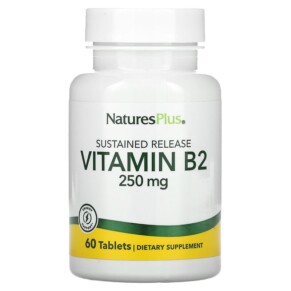 Thực phẩm bổ sung NaturesPlus Vitamin B2 250 mg 60 Tablets 097467016354