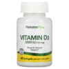 Thực phẩm bổ sung NaturesPlus Vitamin D3 125 mcg (5.000 IU) 60 Softgels 097467010475