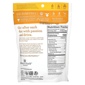 Thành phần vi chất của Navitas Organics Organic Golden Berries 8 oz (227 g) 858847000895