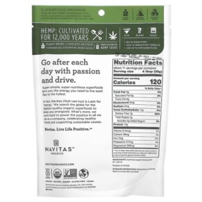 Bột Hạt Gai Navitas Organics 340 g (12 oz) hữu cơ 3 Thành phần vi chất của Navitas Organics Organic Hemp Powder 12 oz (340 g) 858847000420