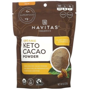 Thực phẩm bổ sung Navitas Organics Organic Keto Cacao Powder 8 oz (227 g) 811961022266