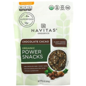 Thực phẩm bổ sung Navitas Organics Organic Power Snacks Chocolate Cacao 16 oz (454 g) 811961022013