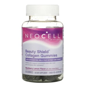 Thực phẩm bổ sung NeoCell Beauty Shield Collagen Gummies Blackberry Lemon 60 Gummies 016185130784