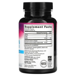 Thành phần vi chất của NeoCell Collagen Joint Complex 120 Capsules 016185096578