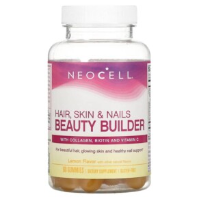 Thực phẩm bổ sung NeoCell Hair Skin & Nails Beauty Builder Lemon 60 Gummies 016185132665