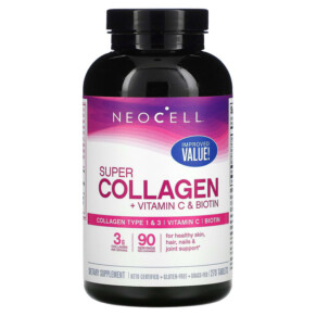 Thực phẩm bổ sung NeoCell Super Collagen + Vitamin C & Biotin 270 Tablets 016185132627