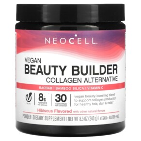 Thực phẩm bổ sung NeoCell Vegan Beauty Builder Collagen Alternative Powder Hibiscus 8.5 oz (240 g) 016185132740