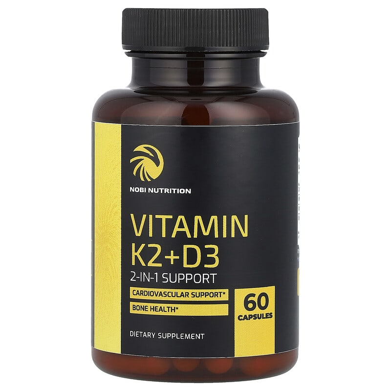 Nobi Nutrition, Vitamin K2 + D3, 60 viên 850018274166