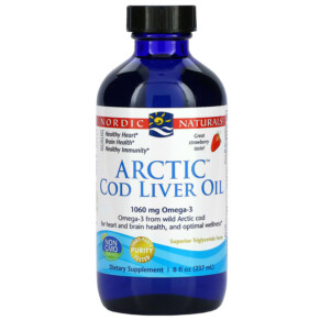 Thực phẩm bổ sung Nordic Naturals Arctic Cod Liver Oil Strawberry 8 fl oz (237 ml) 768990567834