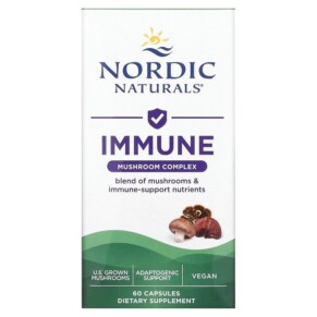 Thực phẩm bổ sung Nordic Naturals Immune Mushroom Complex 60 Capsules 768990015717