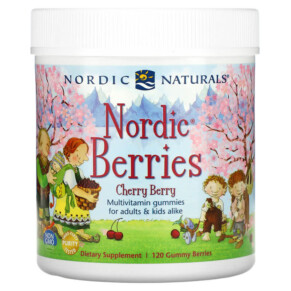 Thực phẩm bổ sung Nordic Naturals Nordic Berries Cherry Berry 120 Gummy Berries 768990301261
