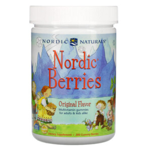 Thực phẩm bổ sung Nordic Naturals Nordic Berries Multivitamin Gummies Original Flavor 200 Gummy Berries 768990301247