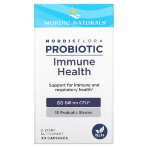 Thực phẩm bổ sung Nordic Naturals Nordic Flora Probiotic Immune Health 60 Billion CFU 30 Capsules 768990016844