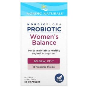 Thực phẩm bổ sung Nordic Naturals Nordic Flora Probiotic Women's Balance 60 Billion CFU 30 Capsules 768990016837