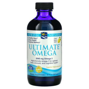 Thực phẩm bổ sung Nordic Naturals Ultimate Omega Lemon 2.840 mg 8 fl oz (237 ml) 768990027932
