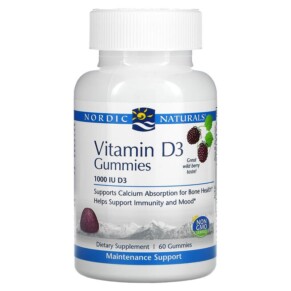 Thực phẩm bổ sung Nordic Naturals Vitamin D3 Gummies Wild Berry 1.000 IU 60 Gummies 768990311451