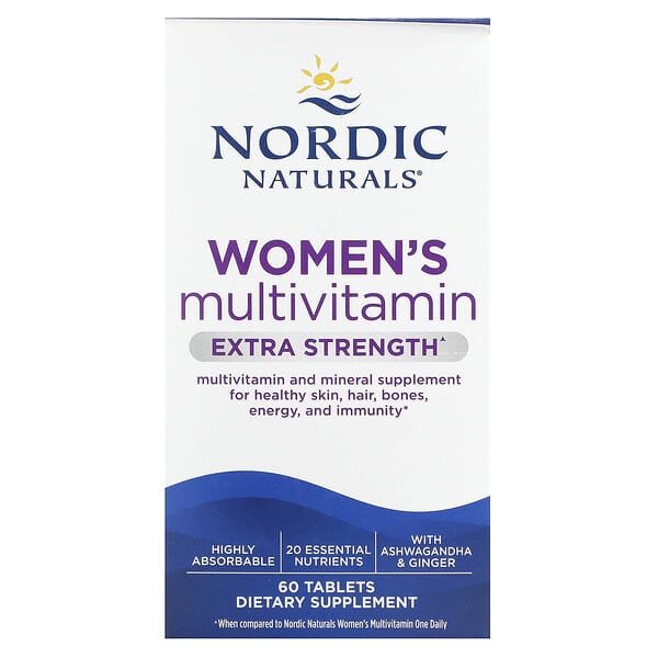Nordic Naturals Women's Multivitamin Extra Strength 60 viên 10 nordic naturals women s multivitamin extra strength 60 tablets 129121 768990015526