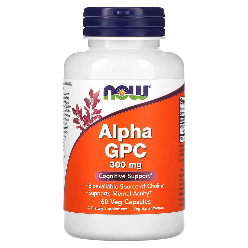 NOW Foods Alpha GPC 300 mg 60 viên chay 10 now foods alpha gpc 300 mg 60 veg capsules 12803 733739030856