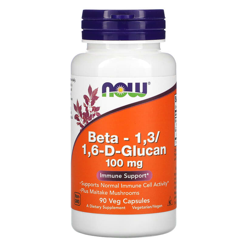 viên nang Beta-1.3/1.6-D-Glucan 100 mg 90 viên của NOW Foods 10 now foods beta 1 3 1 6 d glucan 100 mg 90 veg capsules 406 733739030542