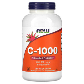 Thực phẩm bổ sung NOW Foods C-1000 with Bioflavonoids 250 Veg Capsules 733739006929