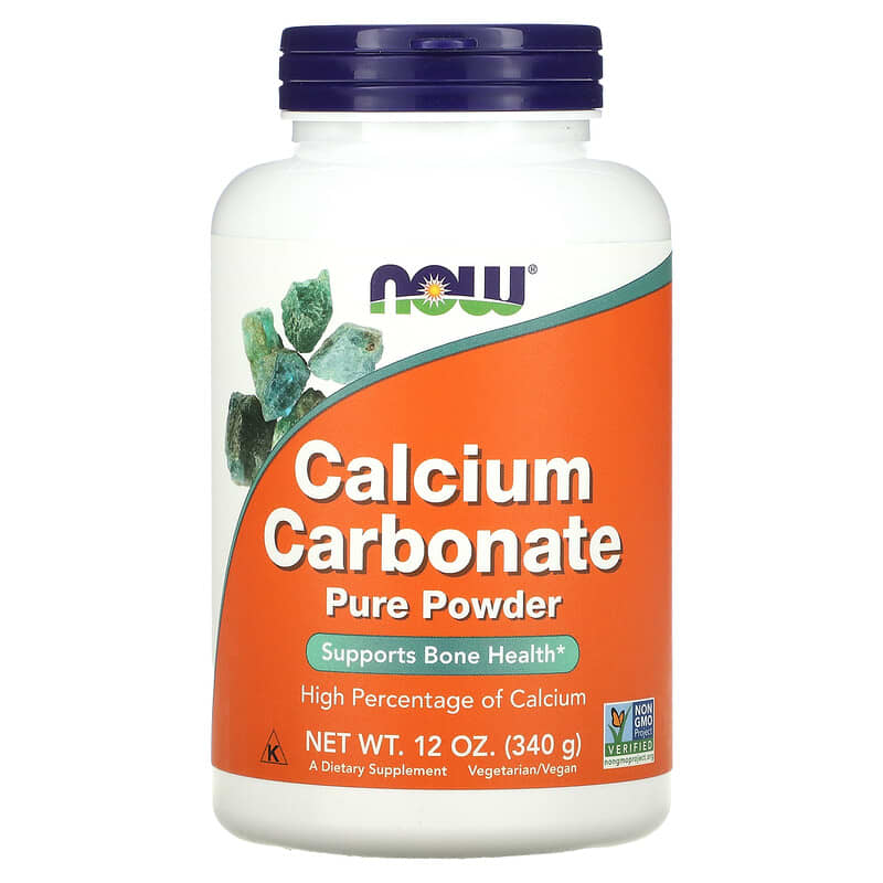 Bột Canxi Carbonate Nguyên Chất NOW Foods 12 oz (340 g) 10 now foods calcium carbonate pure powder 12 oz 340 g 480 733739012456