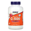Thực phẩm bổ sung NOW Foods Chewable C-500 Orange Juice Flavor 100 Tablets 733739006301