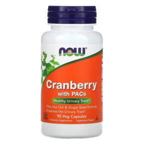 Thực phẩm bổ sung NOW Foods Cranberry with PACs 90 Veg Capsules 733739046321