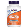 Thực phẩm bổ sung NOW Foods DHA-500 Fish Oil Double Strength 90 Softgels 733739016126