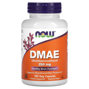 Thực phẩm bổ sung NOW Foods DMAE 250 mg 100 Veg Capsules 733739030900