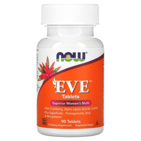 Thực phẩm bổ sung NOW Foods Eve Superior Women's Multi 90 Tablets 733739037961