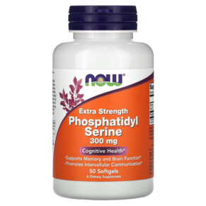 Thực phẩm bổ sung NOW Foods Extra Strength Phosphatidyl Serine 300 mg 50 Softgels 733739023926