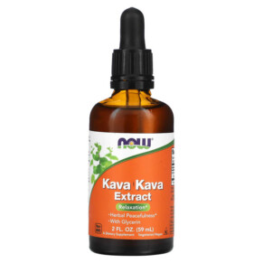 Thực phẩm bổ sung NOW Foods Kava Kava Extract Liquid 2 fl oz (59 ml) 733739048936
