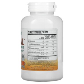 viên nhai NOW Foods Kid Cal 100 cho trẻ em 3 Thành phần vi chất của NOW Foods Kid Cal 100 Chewables 733739012333