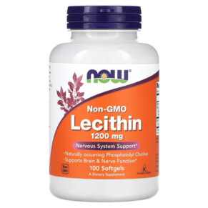 Thực phẩm bổ sung NOW Foods Lecithin 1.200 mg 100 Softgels 733739022103