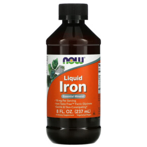 Thực phẩm bổ sung NOW Foods Liquid Iron 8 fl oz (237 ml) 733739014474