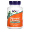 Viên uống NOW Foods Magnesium & Calcium 100 viên 4 Thực phẩm bổ sung NOW Foods Magnesium & Calcium 100 Tablets 733739012777