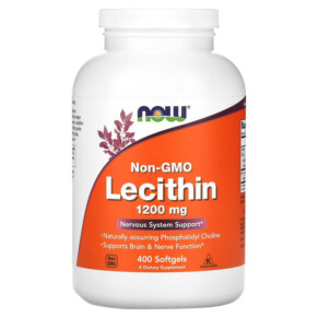 Thực phẩm bổ sung NOW Foods Non-GMO Lecithin 1.200 mg 400 Softgels 733739022141