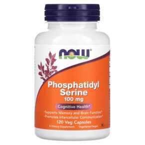 Thực phẩm bổ sung NOW Foods Phosphatidyl Serine 100 mg 120 Veg Capsules 733739023810